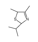 Thiazole, 2,5-dihydro-4,5-dimethyl-2-(1-methylethyl)-, trans- (9CI) Structure