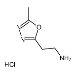 (5-Methyl-1,3,4-oxadiazol-2-yl)methanamine hydrochloride Structure