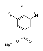 sodium,3,4,5-trideuteriobenzoate Structure