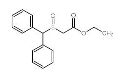 [(Diphenylmethyl)sulfinyl]acetic Acid Ethyl Ester Structure