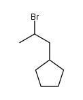 (2-bromo-propyl)-cyclopentane Structure