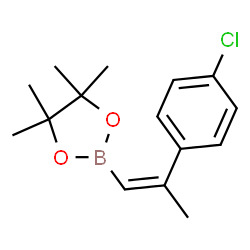 2-(2-(4-氯)丙-1-烯-1-基)-4,4,5,5-四甲基-1,3,2-二氧杂硼烷结构式