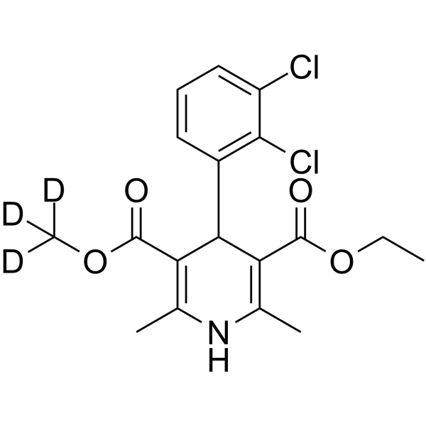 rac Felodipine-(Methoxy-d3)结构式