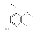 3,4-二甲氧基-2-甲基吡啶盐酸盐结构式