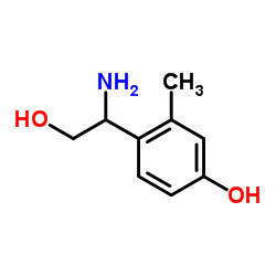 4-(1-Amino-2-hydroxyethyl)-3-methylphenol Structure