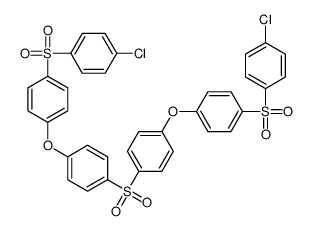 1-[4-(4-chlorophenyl)sulfonylphenoxy]-4-[4-[4-(4-chlorophenyl)sulfonylphenoxy]phenyl]sulfonylbenzene Structure