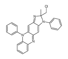 2-(chloromethyl)-2-methyl-1,5-diphenylimidazo[4,5-b]phenazine Structure