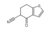 5-cyano-6,7-dihydrobenzo[b]thiophen-4(5H)-one结构式