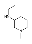 1-甲基-3-(乙氨基)哌啶结构式
