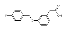 3-(4-氟苯甲氧基)苯乙酸结构式