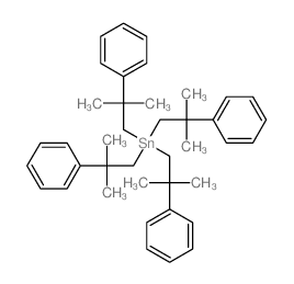 Stannane,tetrakis(2-methyl-2-phenylpropyl)-结构式