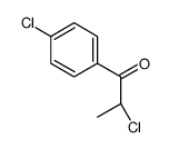 (2R)-2-chloro-1-(4-chlorophenyl)propan-1-one结构式