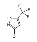 5-氯-3-三氟甲基-1H-吡唑结构式