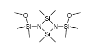 1,3-bis(methoxydimethylsilyl)-2,2,4,4-tetramethylcyclodisilazane结构式
