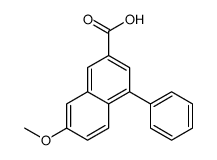 7-methoxy-4-phenylnaphthalene-2-carboxylic acid结构式