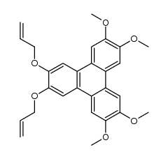 2,3-bis(allyloxy)-6,7,10,11-tetramethoxytriphenylene Structure