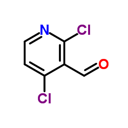 2,4-二氯吡啶-3-甲醛结构式