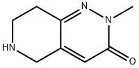 2-Methyl-5,6,7,8-tetrahydro-2H-pyrido[4,3-c]pyridazin-3-one Structure