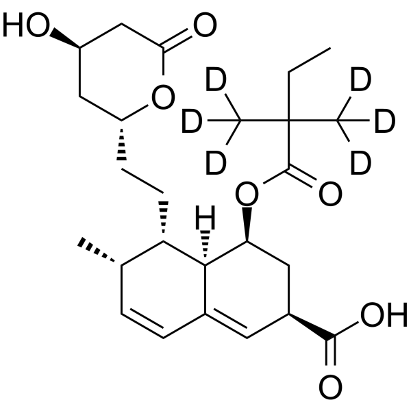6'-Carboxy simvastatin-d6 Structure