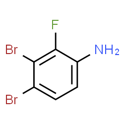 3,4-二溴-2-氟苯胺结构式