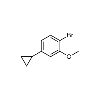 1-溴-4-环丙基-2-甲氧基苯结构式