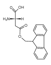 L-aspartic β-9-fluorenylmethyl ester结构式