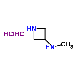 氮杂环丁烷-3-(N-甲基)胺二盐酸盐结构式