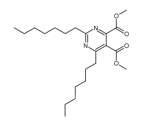 dimethyl 2,6-diheptylpyrimidine-4,5-dicarboxylate结构式