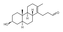 3β-hydroxy-13,17-seco-5α-androst-13-en-17-aldehyde结构式