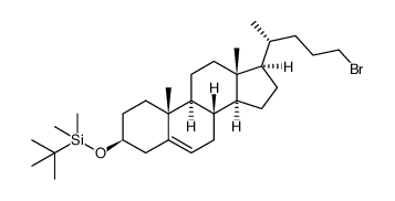 (3β)-24-溴-3-[(叔丁基)二甲基甲硅烷氧基]-胆-5-烯结构式