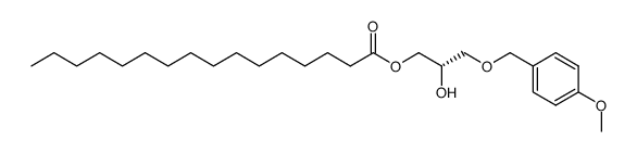 3-O-(p-methoxybenzyl)-1-O-palmitoyl-sn-glycerol Structure