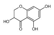 3,5,7-trihydroxy-2,3-dihydrochromen-4-one结构式