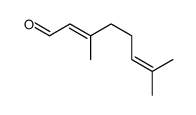 (E)-3,7-二甲基-2,6-辛二烯醛结构式