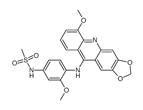 4'-<9-(2,3-methylenedioxy-5-methoxyacridinylamino)>methanesulfonyl-m-anisidine Structure