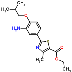 ethyl 2-[3-amino-4-(2-methylpropoxy)phenyl]-4-methyl-1,3-thiazole-5-carboxylate Structure