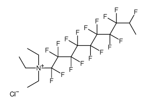 triethyl(1,1,2,2,3,3,4,4,5,5,6,6,7,7,8,8,9-heptadecafluorodecyl)azanium,chloride Structure