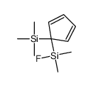 fluoro-dimethyl-(1-trimethylsilylcyclopenta-2,4-dien-1-yl)silane结构式