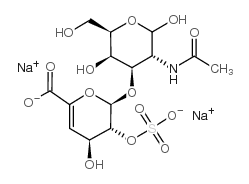 2-乙酰氨基-2-脱氧-3-O-(2-O-硫代-β-D-葡萄-4-烯吡喃糖基糖酮酸)-D-半乳糖图片
