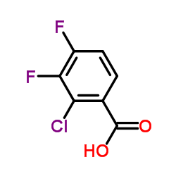 2-Chloro-3,4-difluorobenzoic acid Structure