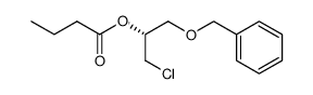 (R)-2-butanoyl-1-phenylmethyl-3-chloro-1,2-propanediol结构式