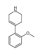 1,2,3,6-tetrahydro-4-(2-methoxyphenyl)pyridine结构式
