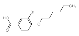 3-溴-4-(己氧基)苯甲酸结构式