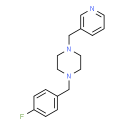 1-(4-fluorobenzyl)-4-(3-pyridylmethyl)piperazine Structure