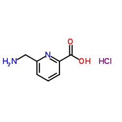 6-(氨基甲基)吡啶甲酸盐酸盐结构式