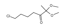7-chloro-2,2-dimethoxy-3-heptanone结构式