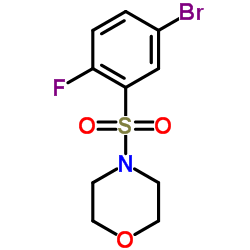 4-((5-bromo-2-fluorophenyl)sulfonyl)morpholine Structure