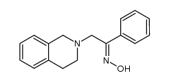 (E)-α-(1,2,3,4-Tetrahydro-2-isochinolyl)-acetophenonoxim Structure