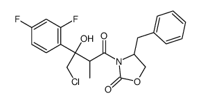 (4S)-3-[(2R,3R)-4-氯-3-(2,4-二氟苯基)-3-羟基-2-甲基-1-氧代丁基]-4-(苯基甲基)-2-恶唑啉酮结构式
