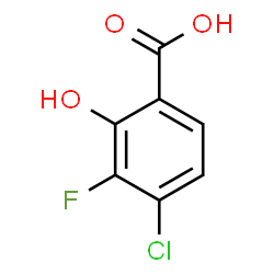4-Chloro-3-fluoro-2-hydroxybenzoic acid Structure