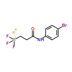 (3-((4-溴苯基)氨基)-3-羰基丙基)三氟硼酸钾结构式